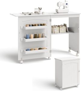 4. COSTWAY Folding Sewing Table